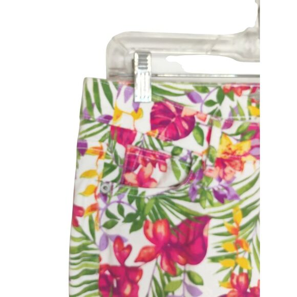 Tommy Bahama Marabella Blooms Ankle Skinny Jeans SZ 28 Boho Artisan Design - Picture 13 of 16